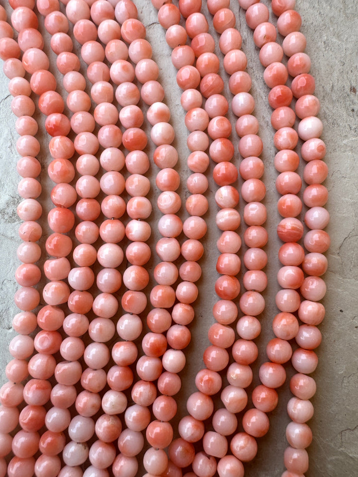 100% Natural AAA + Quality Pink Coral (Taiwan) 5mm Round