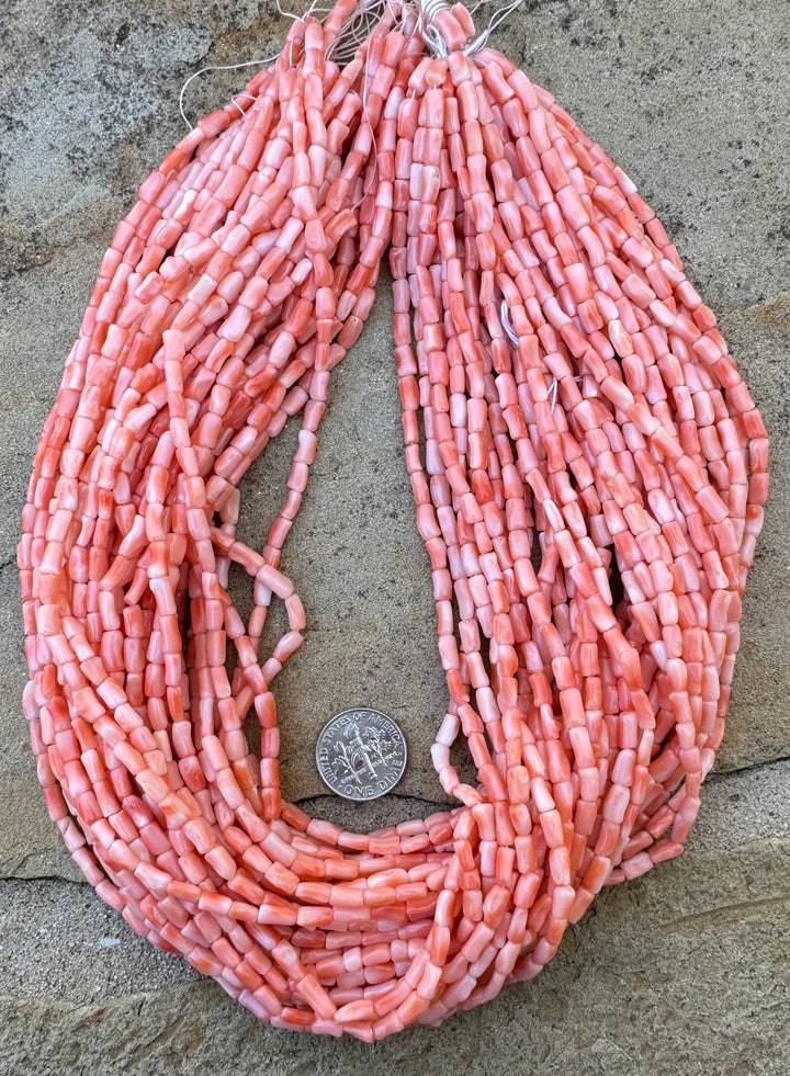 100% Natural High Quality Pink Coral (Taiwan) 4-5mmx3-4mm