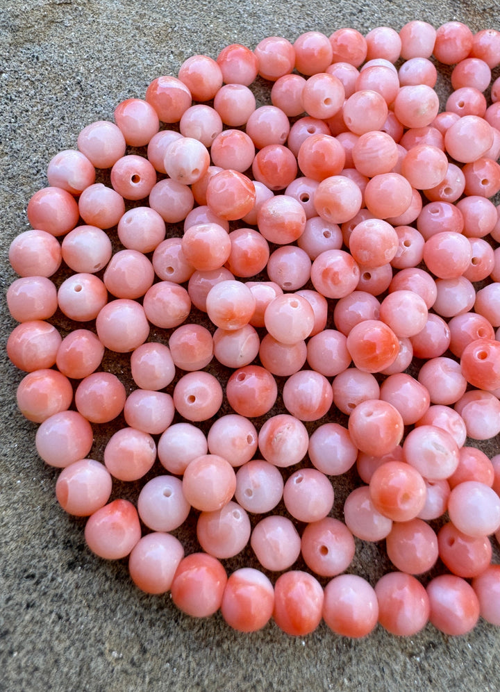 100% Natural High Quality Pink Coral (Taiwan) 4mm Round