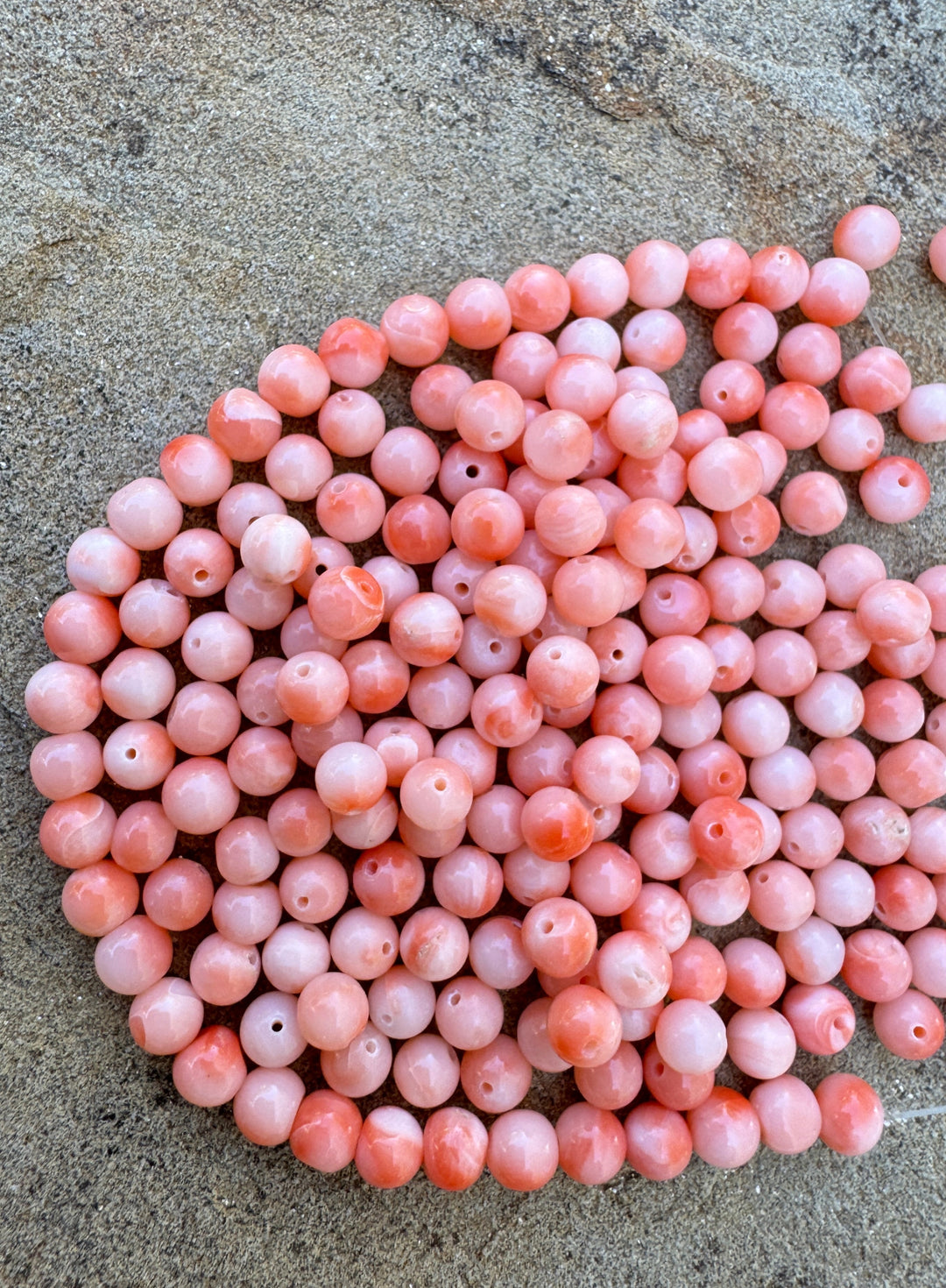 100% Natural High Quality Pink Coral (Taiwan) 4mm Round