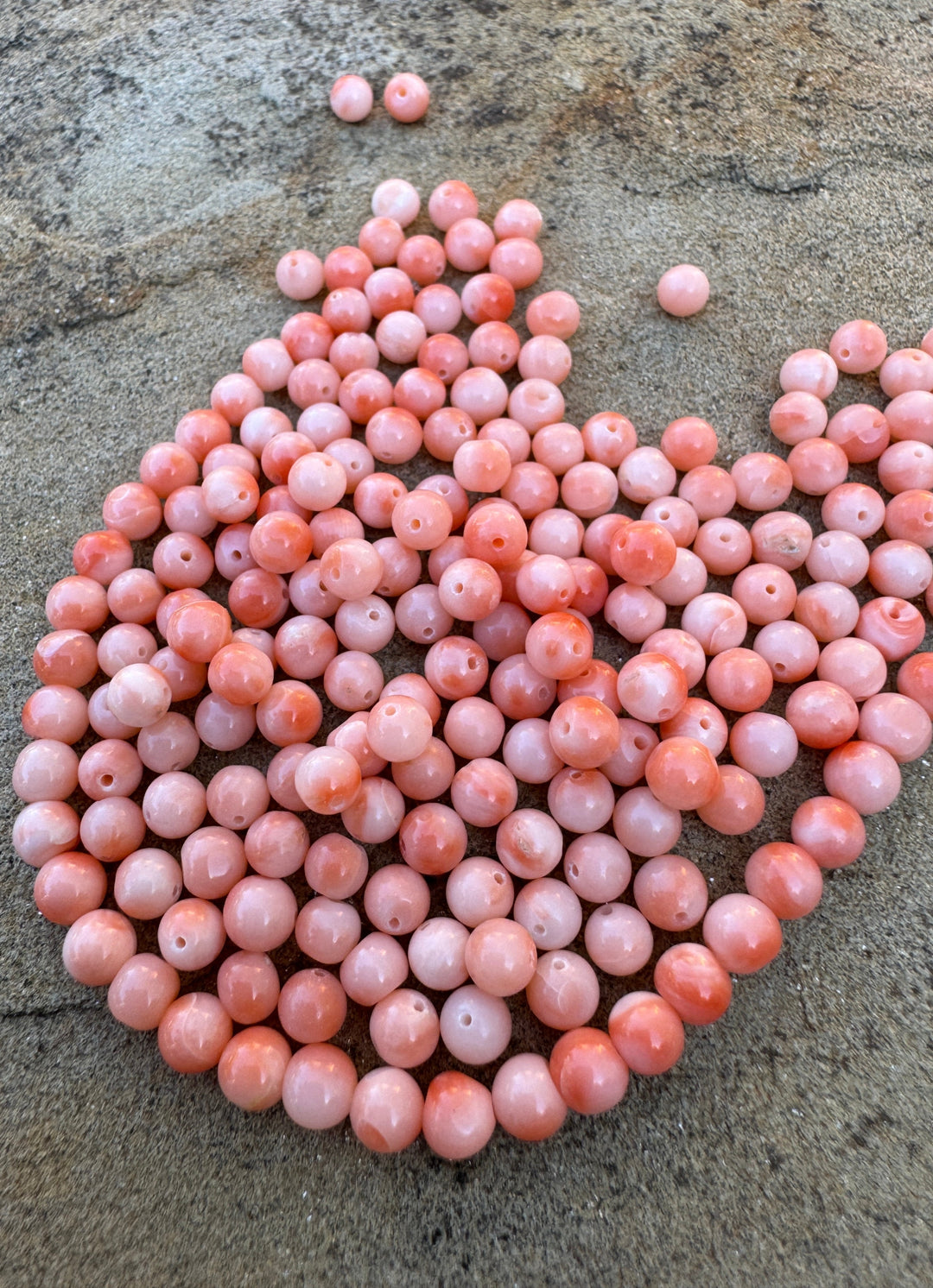 100% Natural High Quality Pink Coral (Taiwan) 4mm Round