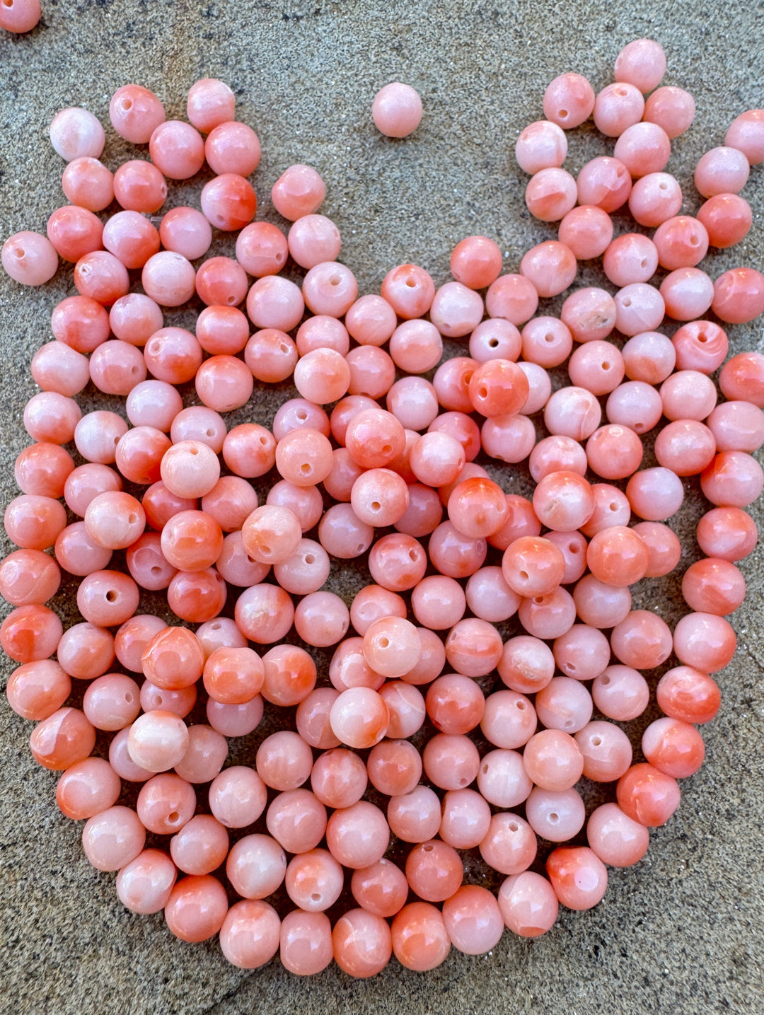 100% Natural High Quality Pink Coral (Taiwan) 4mm Round