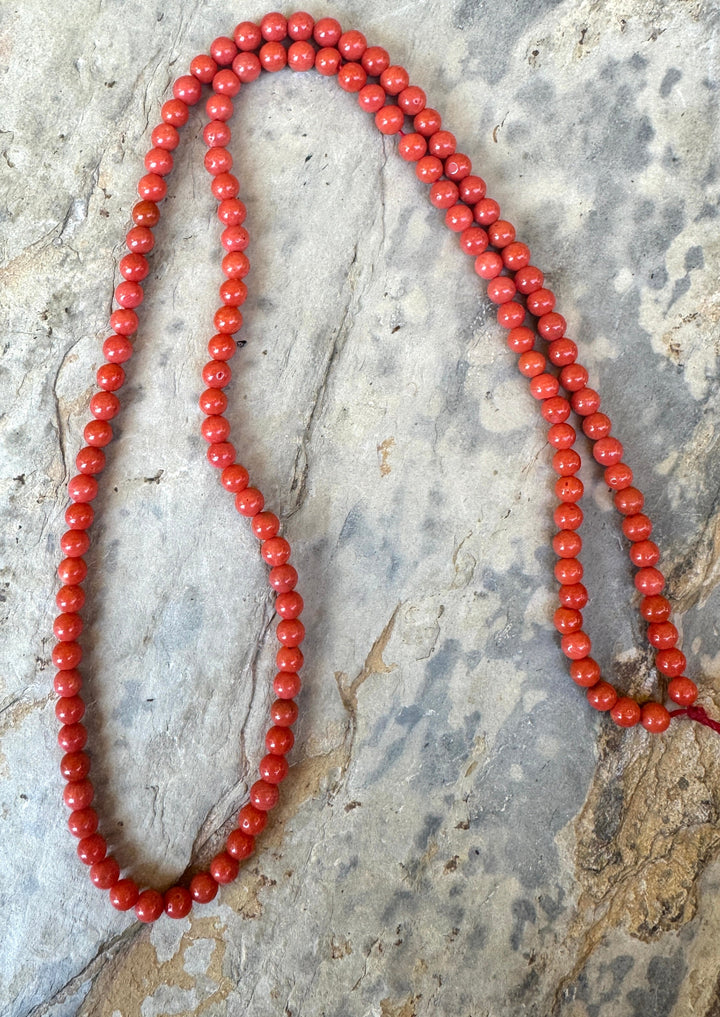 100% Natural High Quality Red Italian Sea Coral 3mm Round