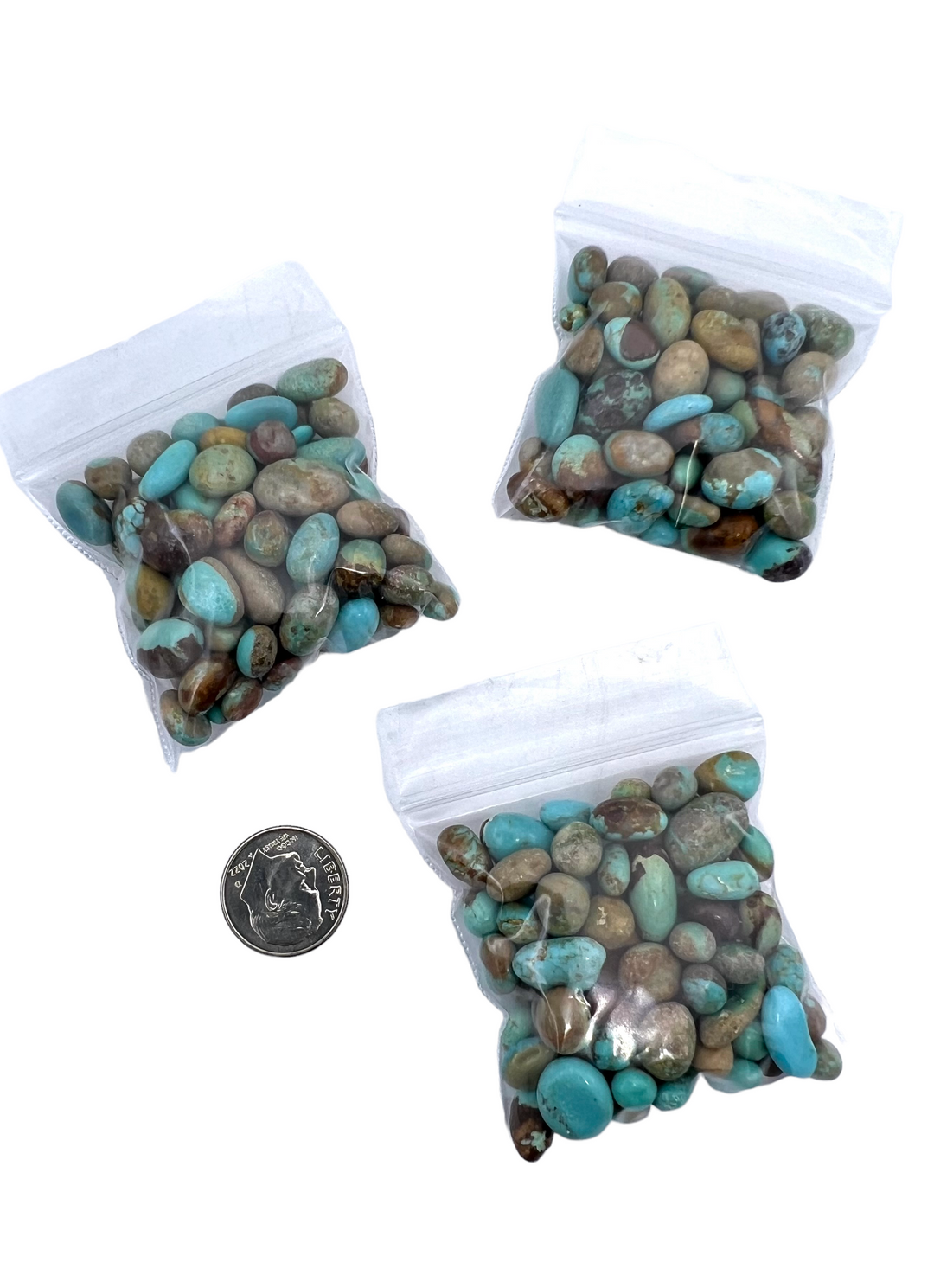 RARE Number 8 Turquoise 8-12mm Tumbled Nuggets Undrilled