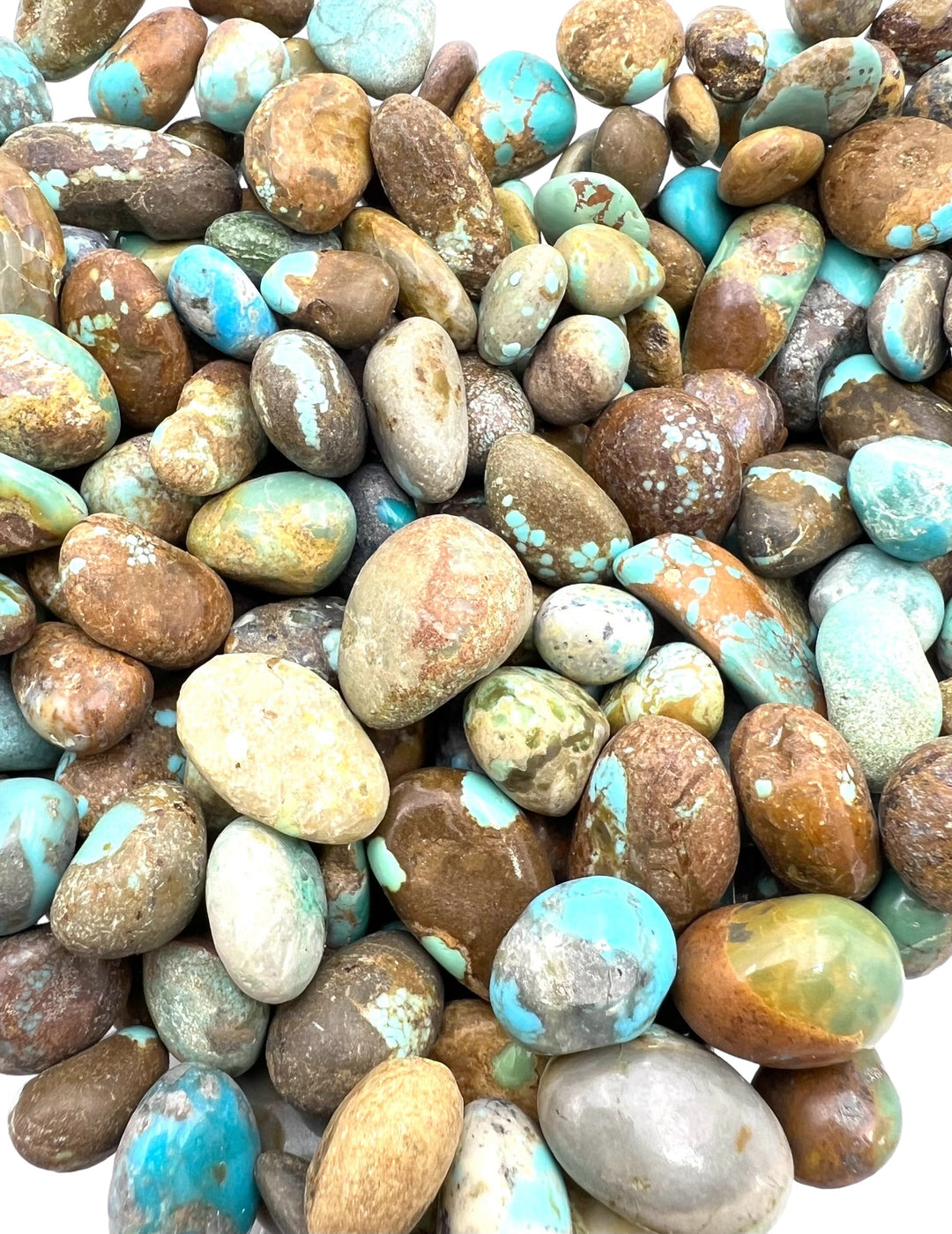RARE Number 8 Turquoise BIG 10 - 22mm Tumbled Nuggets