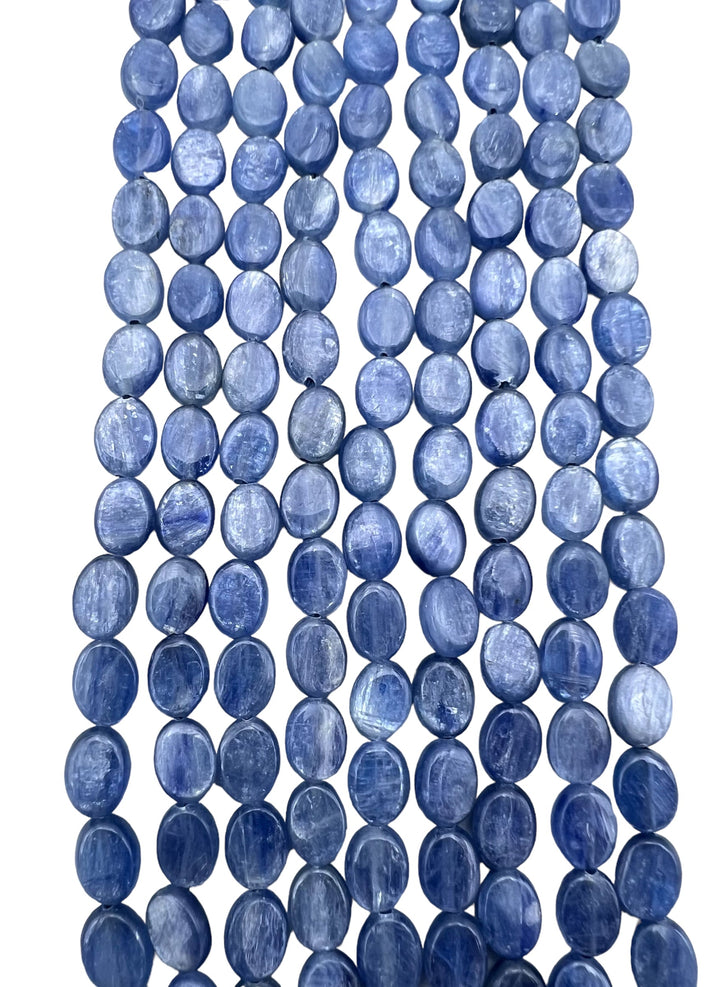 High Quality Blue Kyanite 6x8mm Oval Beads 16 inch Strands