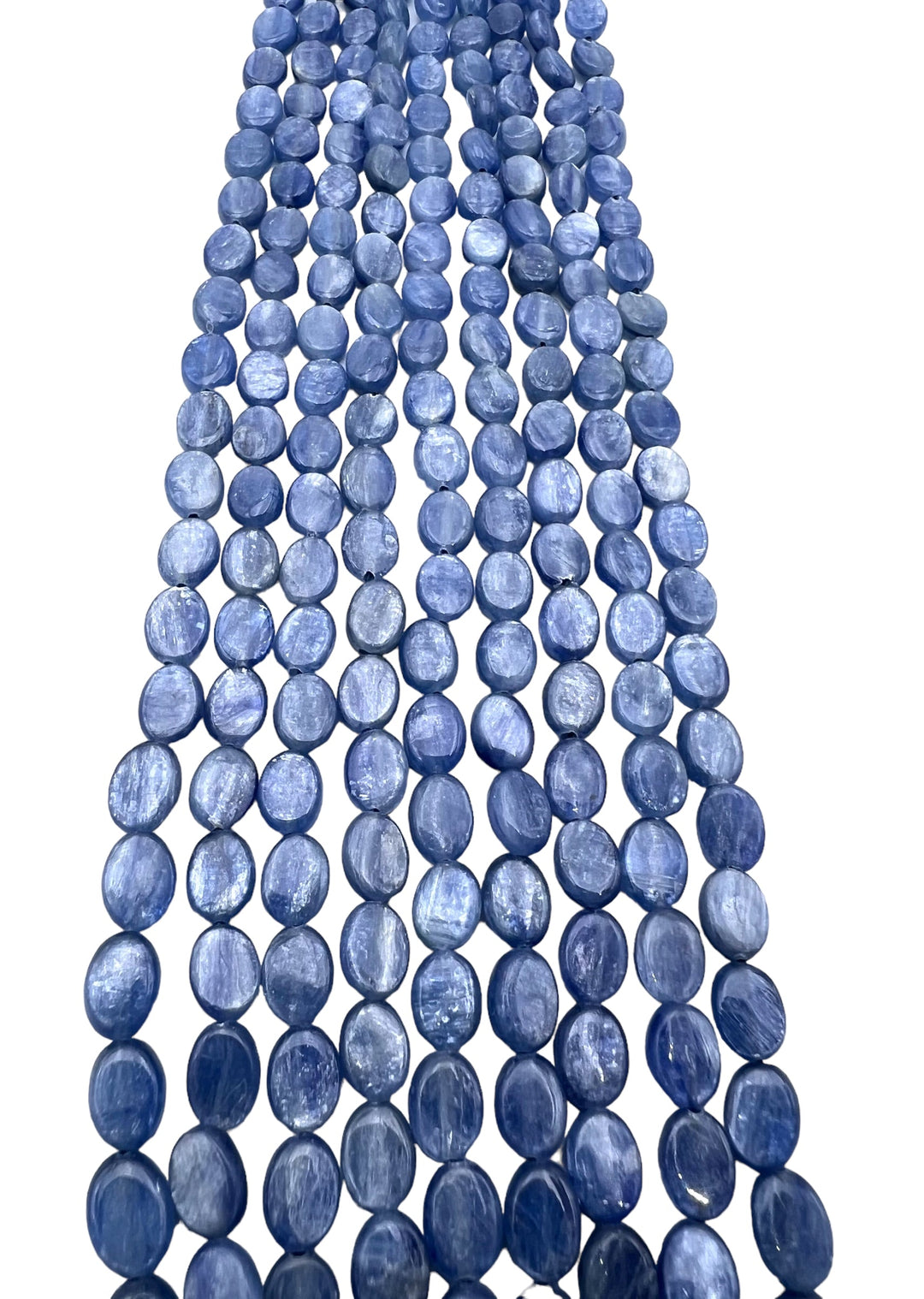 High Quality Blue Kyanite 6x8mm Oval Beads 16 inch Strands