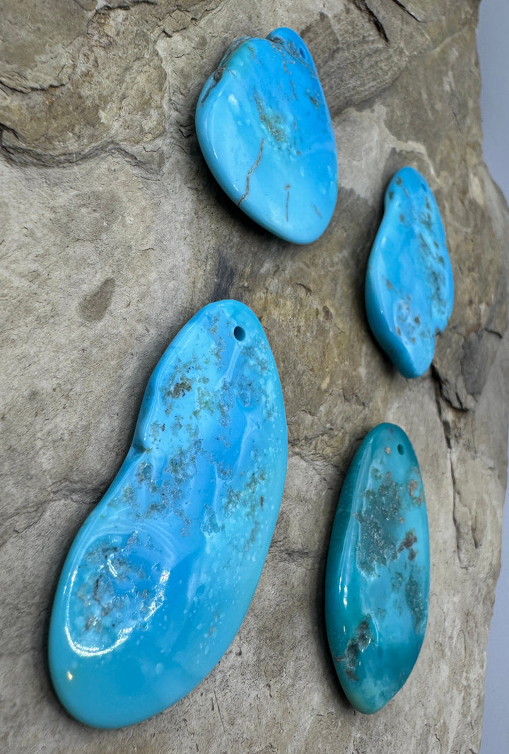 Sleeping Beauty Turquoise (AZ) Large Focal Beads, Large Hole, Select One Stone