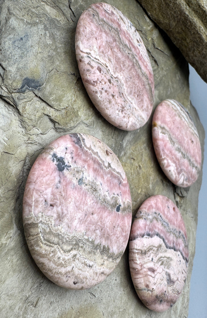 Rhodochrosite BIG Round Focal Pendant Bead 60mm, Select One Pendant