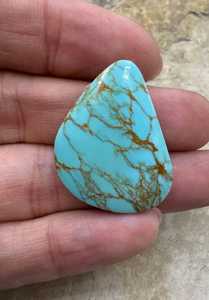 AAA+ Cripple Creek Turquoise  (Colorado) Cabochon 25x30mm