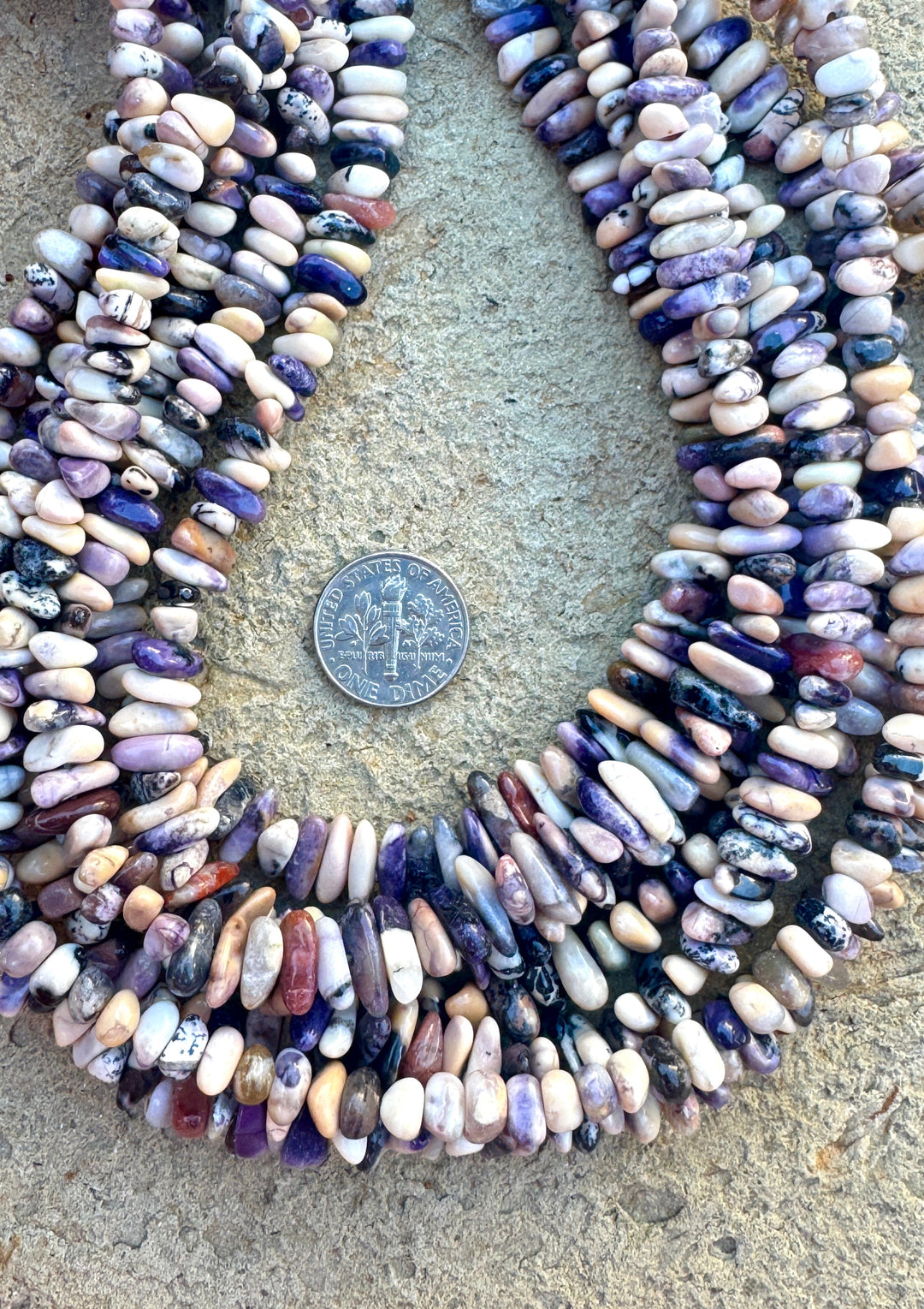 RARE Utah Tiffany Stone 3-9mm Chip/Nugget Beads, 16 Inch Strand