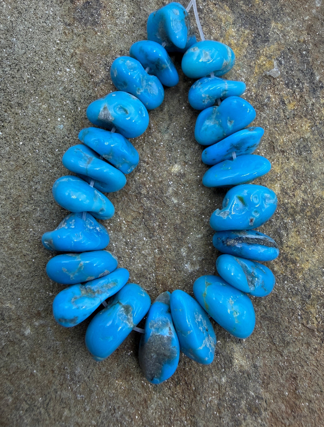 A+ Sleeping Beauty Turquoise (AZ) Graduated Nugget Focal