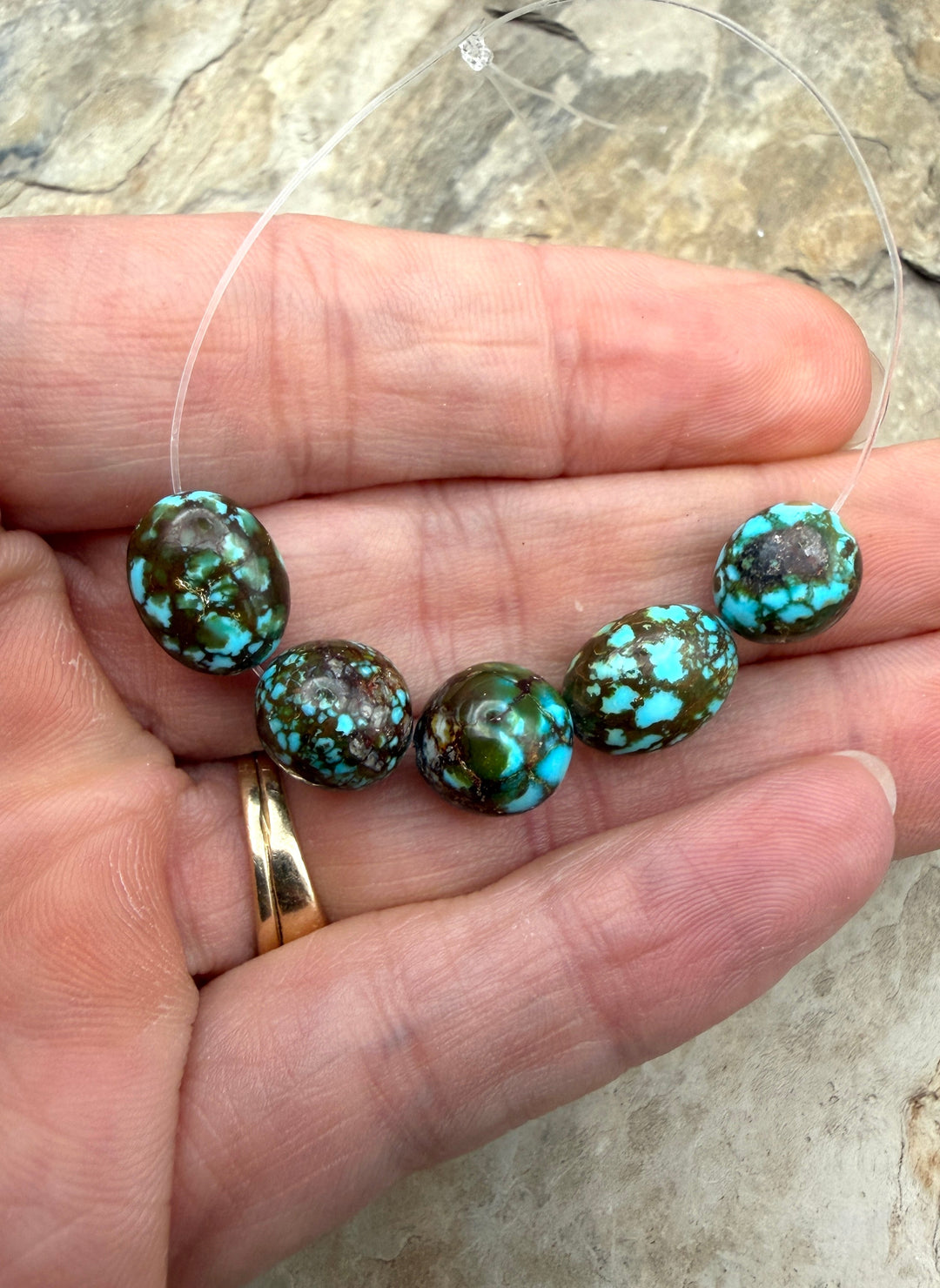 AAA+ Polychrome Spiderweb Kingman Turquoise (Arizona)