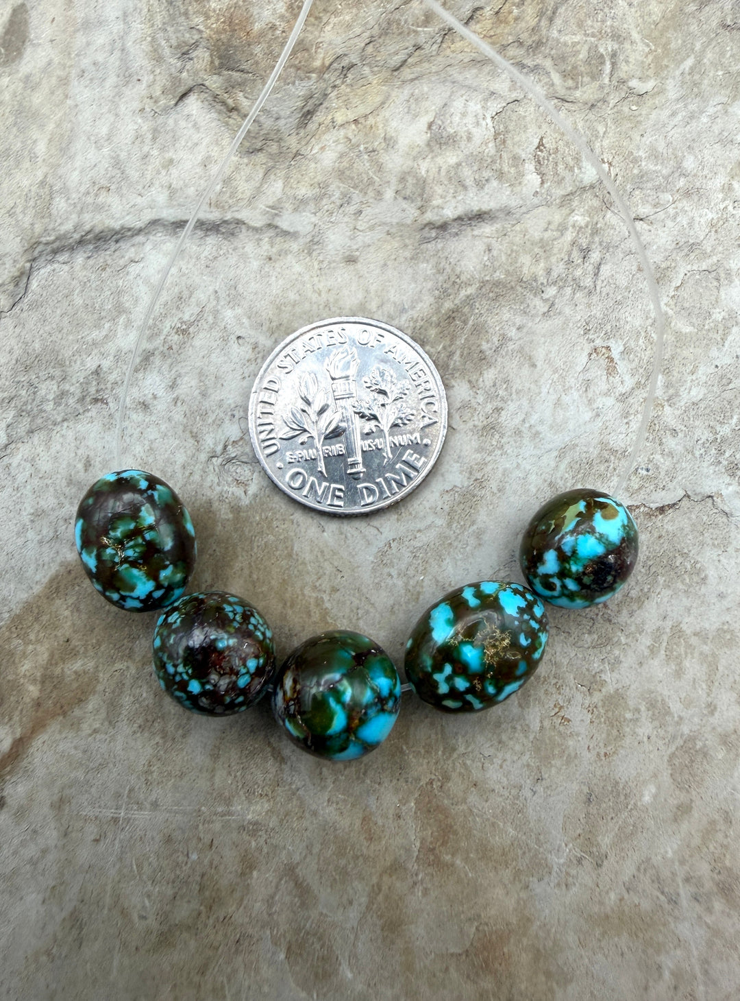 AAA+ Polychrome Spiderweb Kingman Turquoise (Arizona)