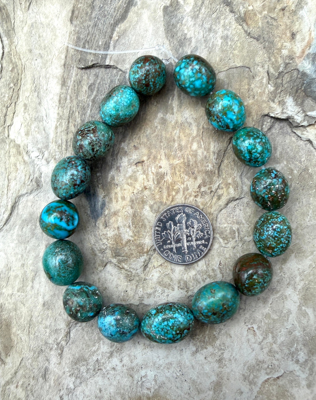 AAA+ Polychrome Spiderweb Kingman Turquoise (Arizona)
