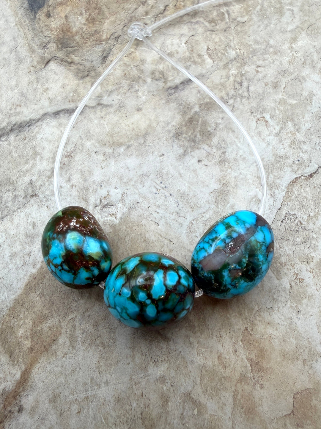 AAA+ Polychrome Spiderweb Kingman Turquoise (Arizona)