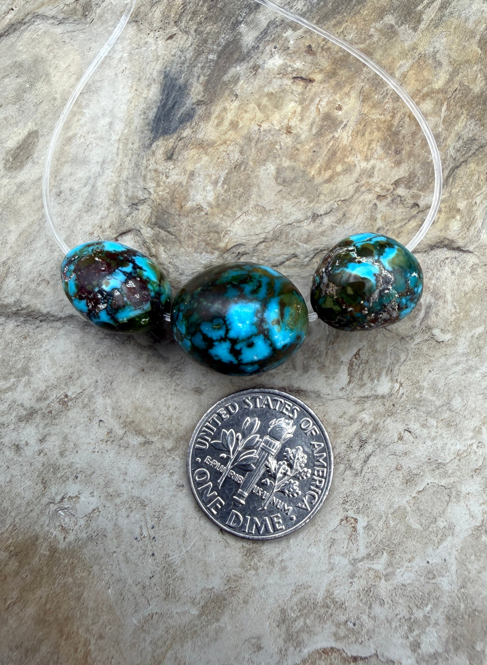 AAA+ Polychrome Spiderweb Kingman Turquoise (Arizona)