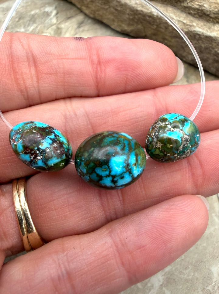 AAA+ Polychrome Spiderweb Kingman Turquoise (Arizona)