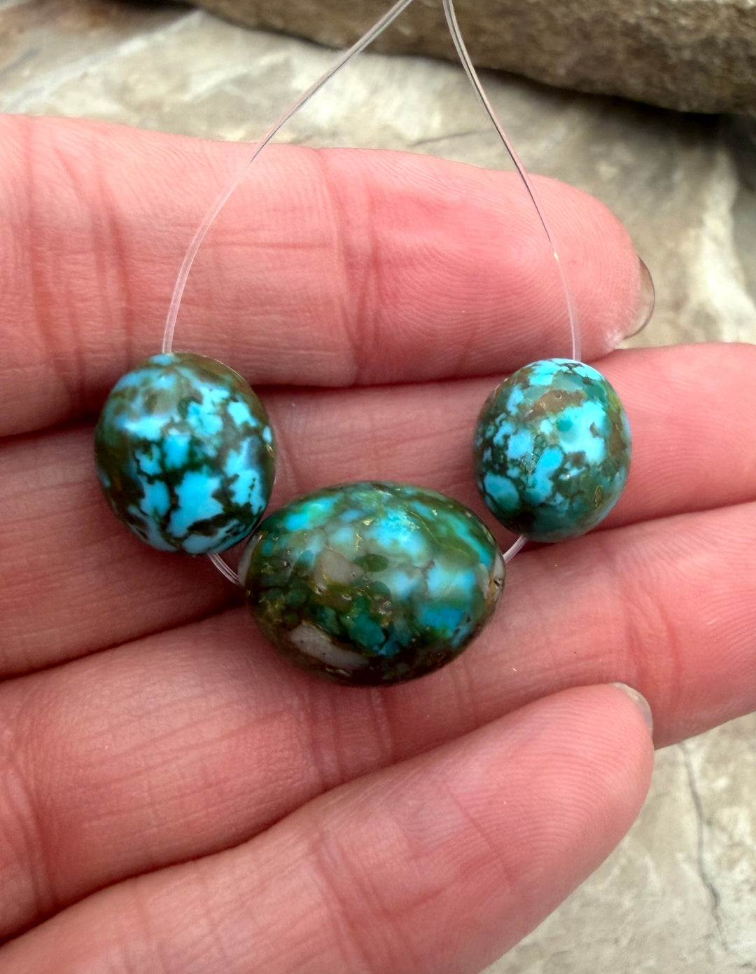 AAA+ Polychrome Spiderweb Kingman Turquoise (Arizona)