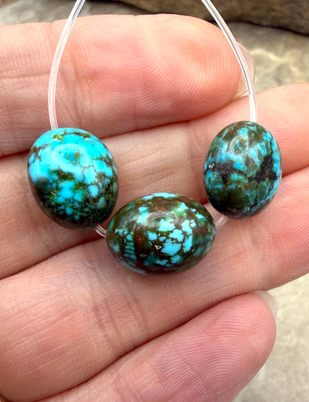 AAA+ Polychrome Spiderweb Kingman Turquoise (Arizona)