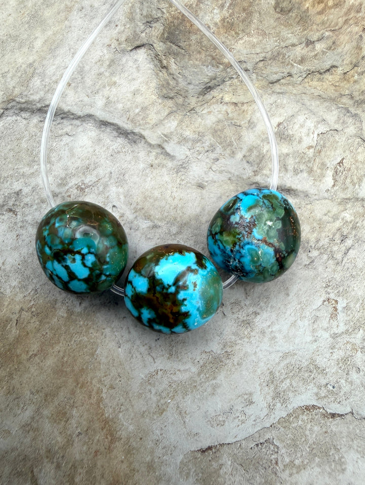 AAA+ Polychrome Spiderweb Kingman Turquoise (Arizona)
