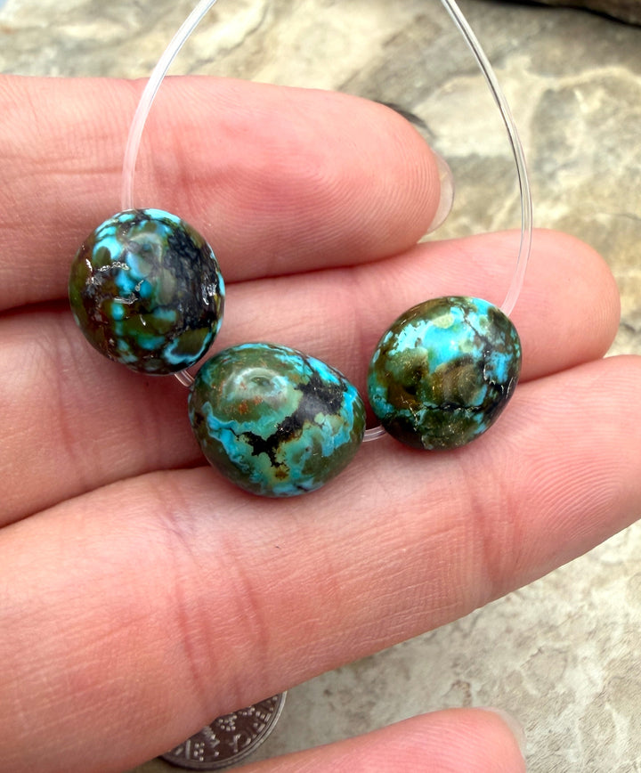 AAA+ Polychrome Spiderweb Kingman Turquoise (Arizona)