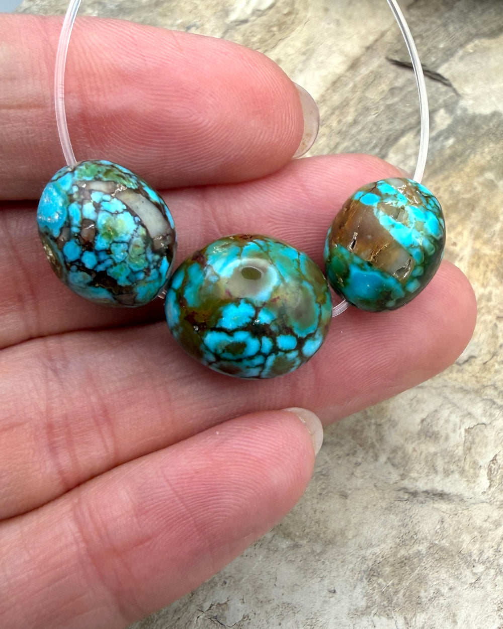 AAA+ Polychrome Spiderweb Kingman Turquoise (Arizona)
