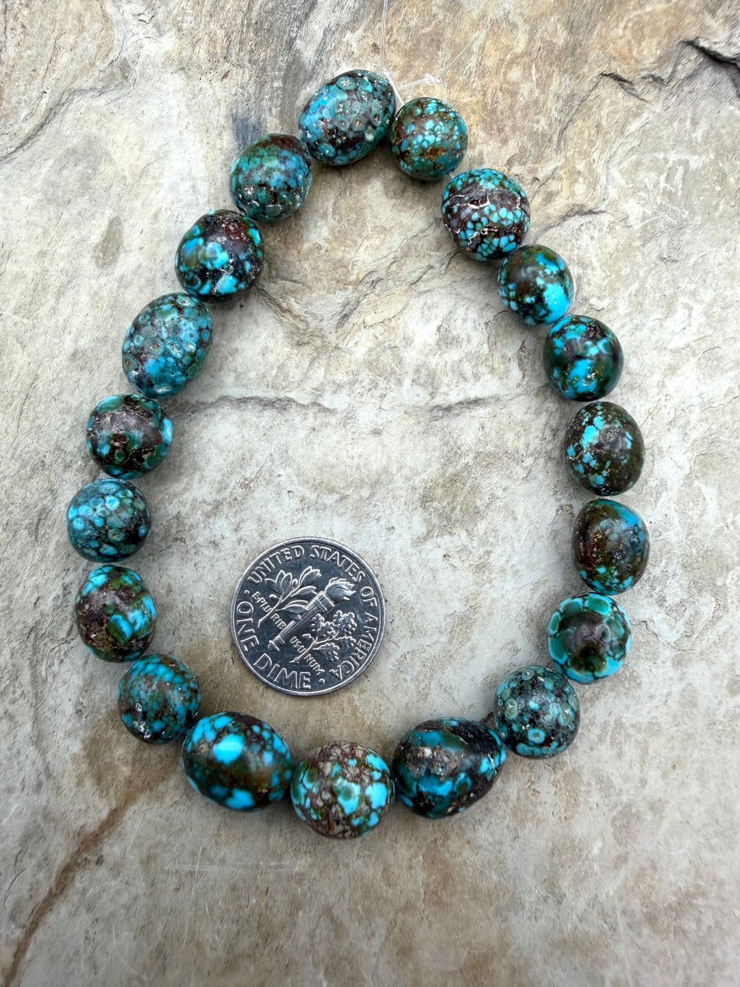 AAA+ Polychrome Spiderweb Kingman Turquoise (Arizona)
