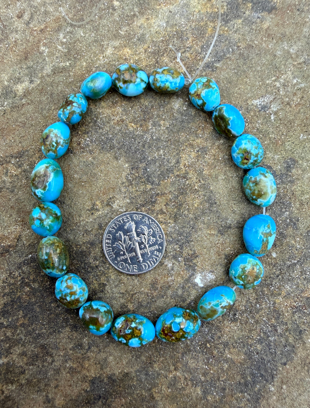 AAA+ Polychrome Spiderweb Kingman Turquoise (Arizona)