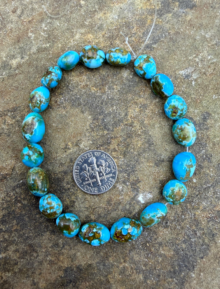 AAA+ Polychrome Spiderweb Kingman Turquoise (Arizona)