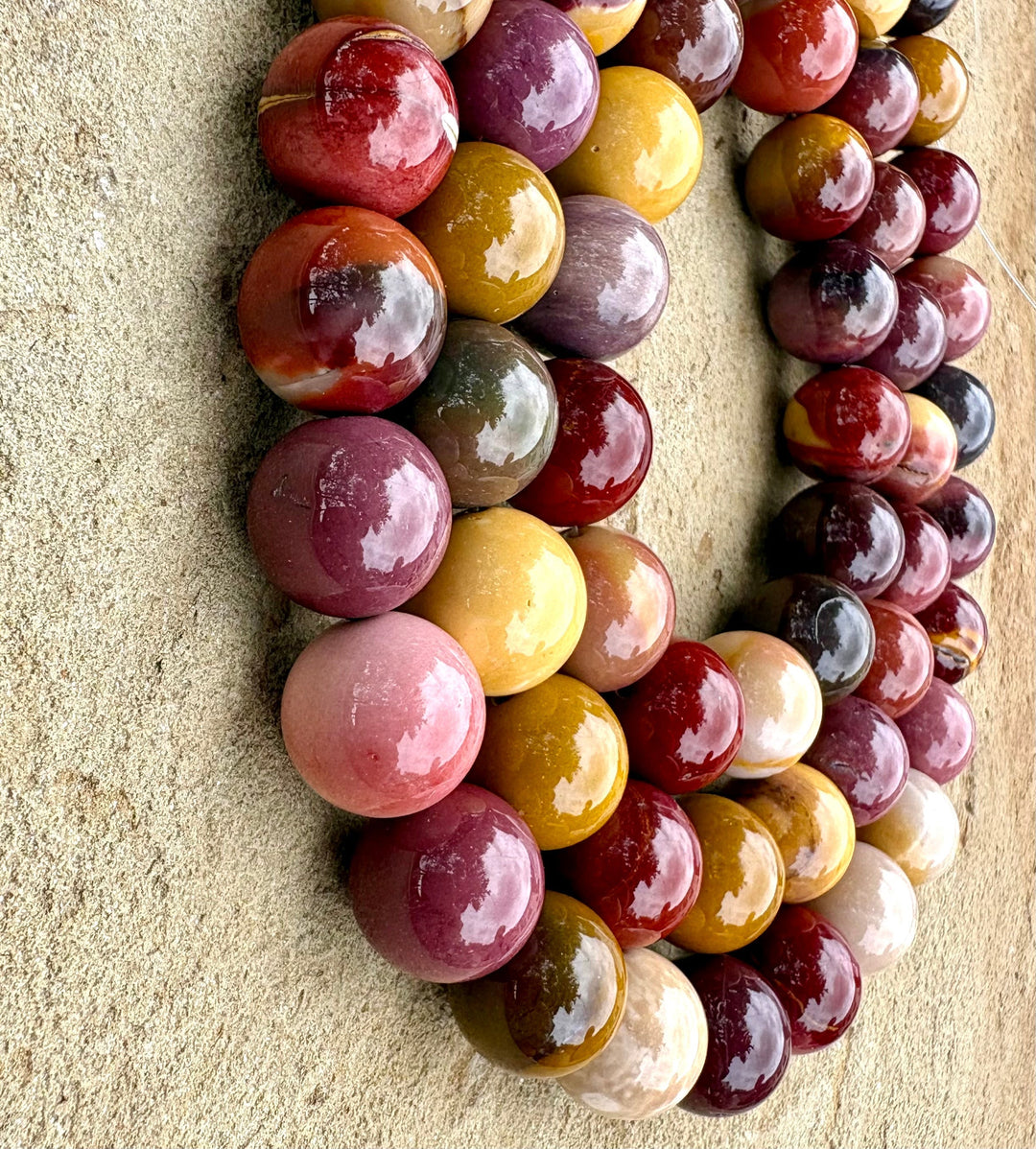 AAA + Quality Mookaite (Australia) BIG 15mm Round Beads 16