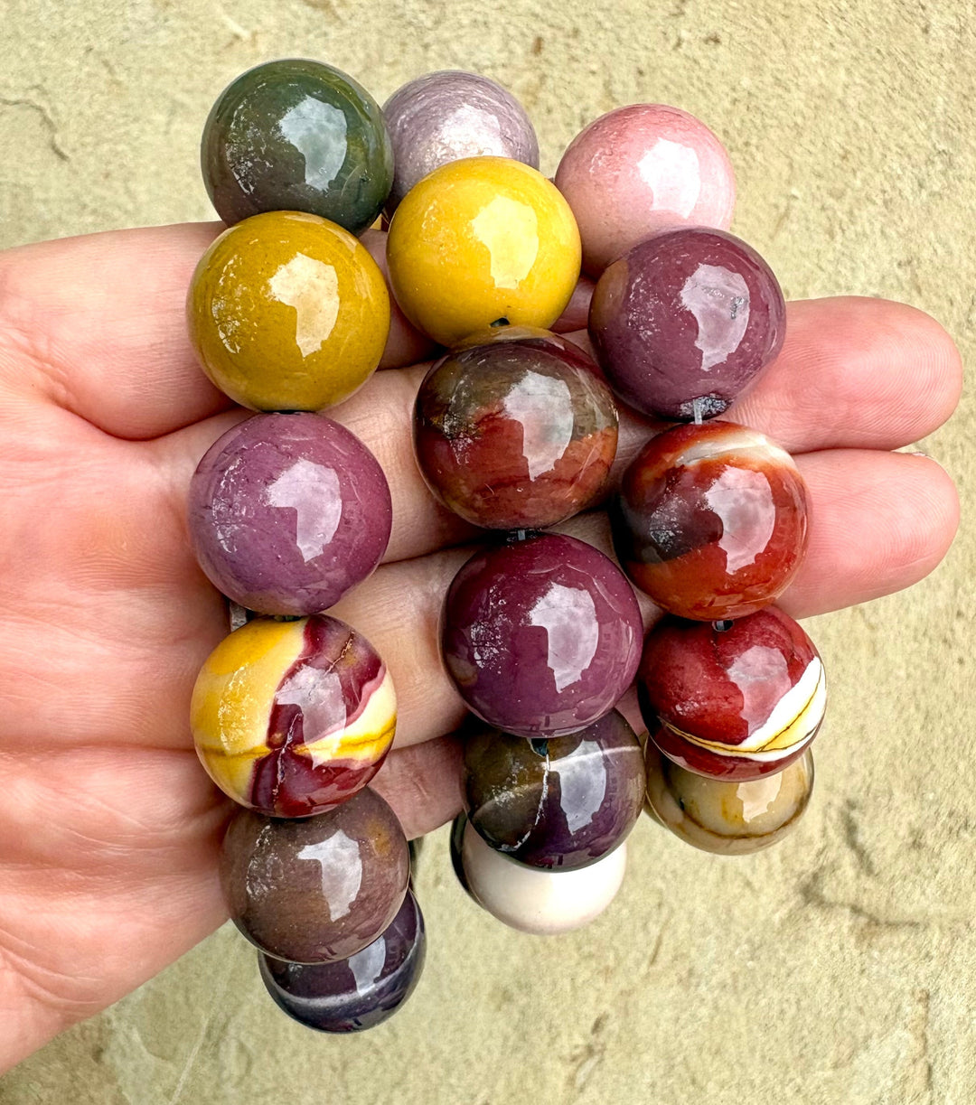 AAA + Quality Mookaite (Australia) BIG 15mm Round Beads 16