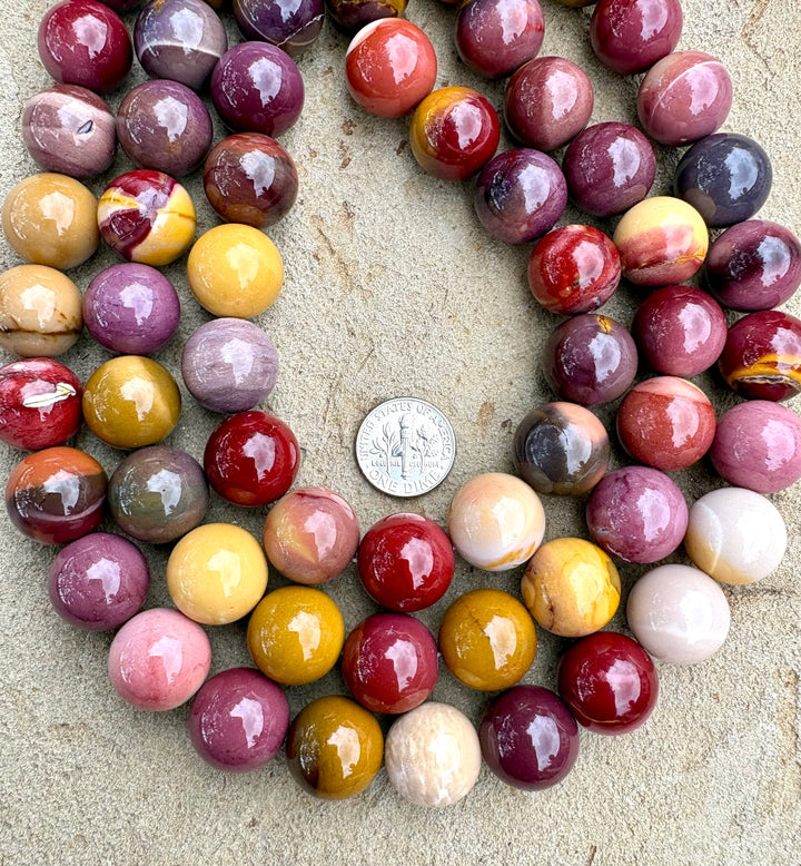 AAA + Quality Mookaite (Australia) BIG 15mm Round Beads 16