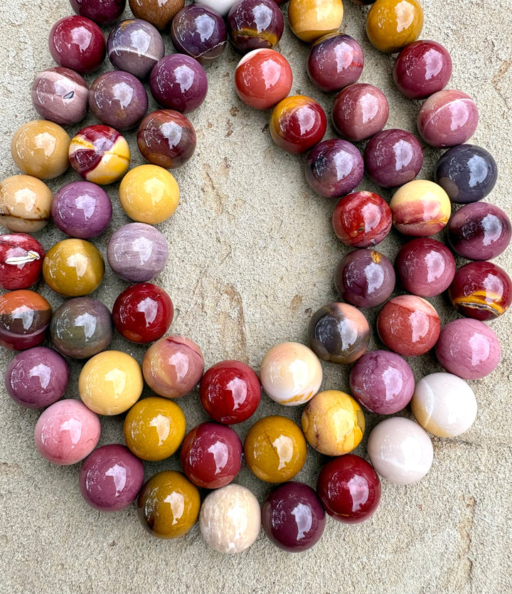 AAA + Quality Mookaite (Australia) BIG 15mm Round Beads 16