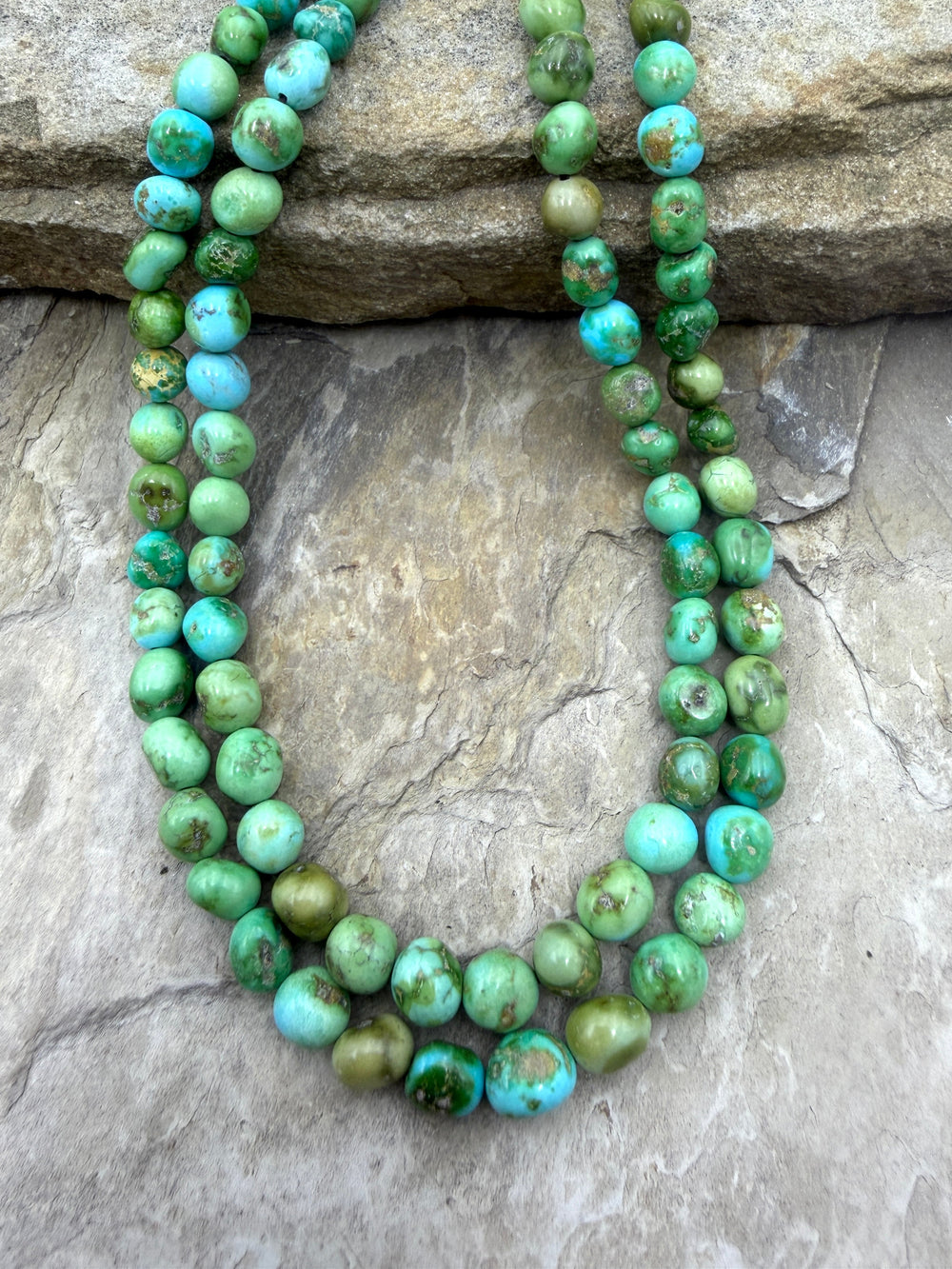 AAA+ RARE Sonoran Gold Turquoise (Mex) 7mm Rounded Nugget