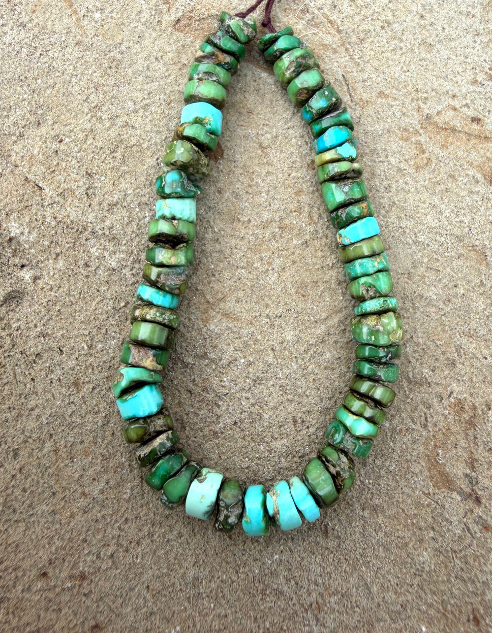 AAA+ RARE Sonoran Gold Turquoise (Mex) Heishi 6mm 6.5 Inch