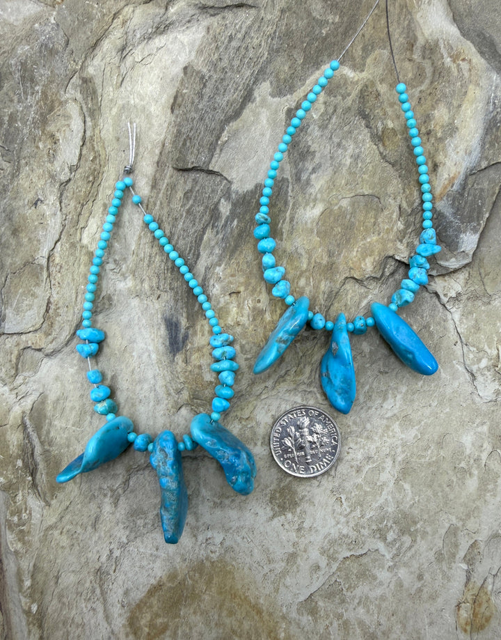 AAA+ Sleeping Beauty Turquoise (AZ) Designer Focal Strand