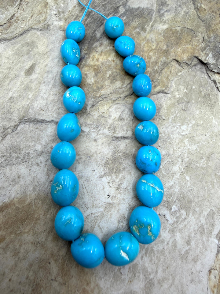 AAA+ Sleeping Beauty Turquoise (AZ) Graduated Nugget Strand