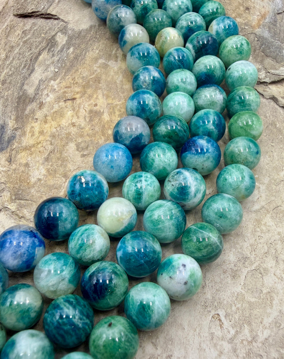 Afghanite 8mm Round Beads 7 Inch Strands/22-25 Beads