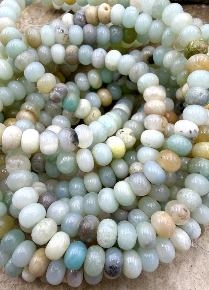 Amazonite 6mm Rondelle Beads 15.5 Inch Strand - Amazonite