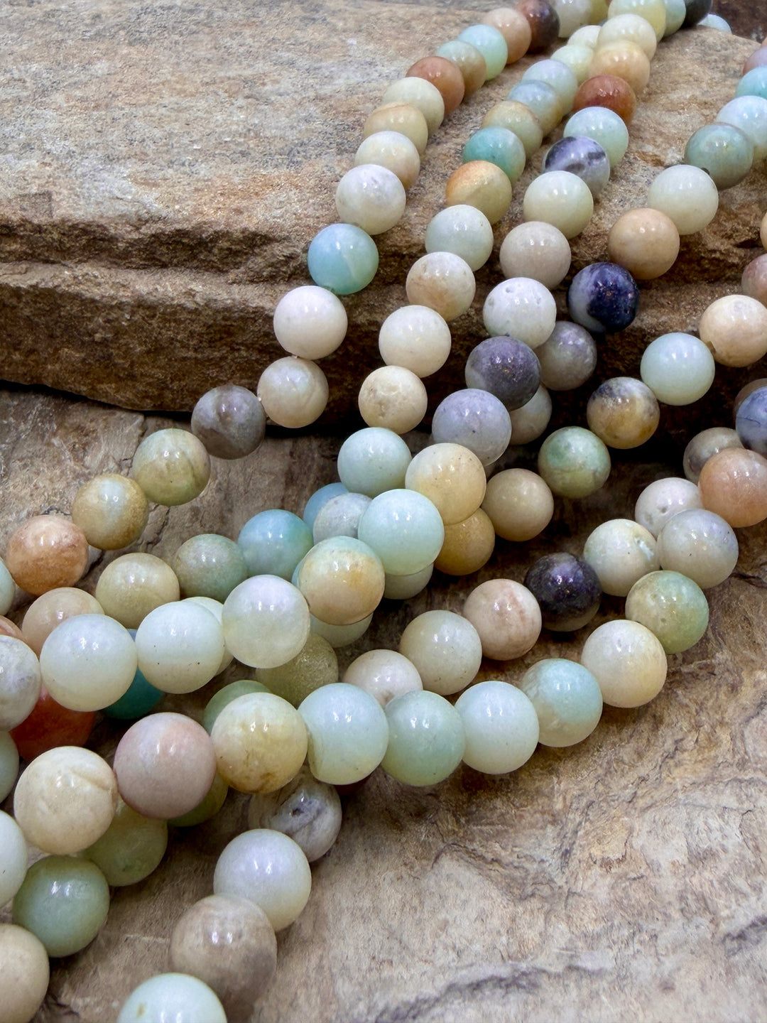 Amazonite 8mm Round Beads ONE 15.5 Inch Strands - Amazonite