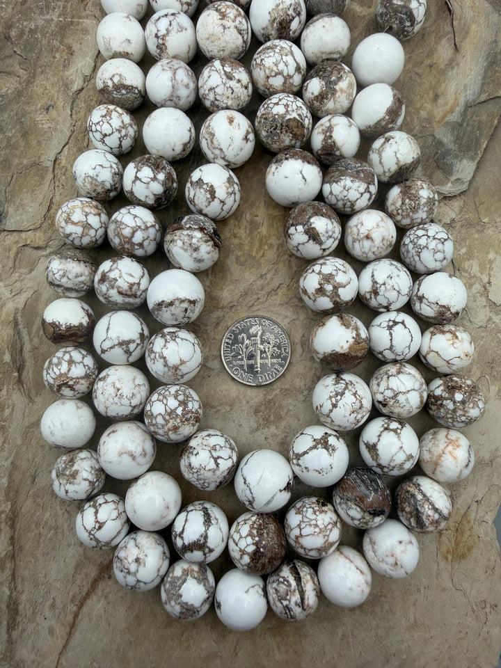Arizona Wild Horse BIG 12mm Round beads ONE 16 Inch
