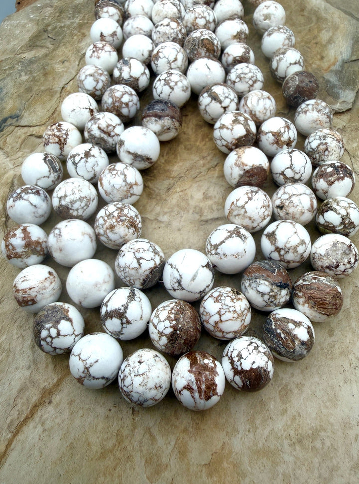 Arizona Wild Horse BIG 12mm Round beads ONE 16 Inch
