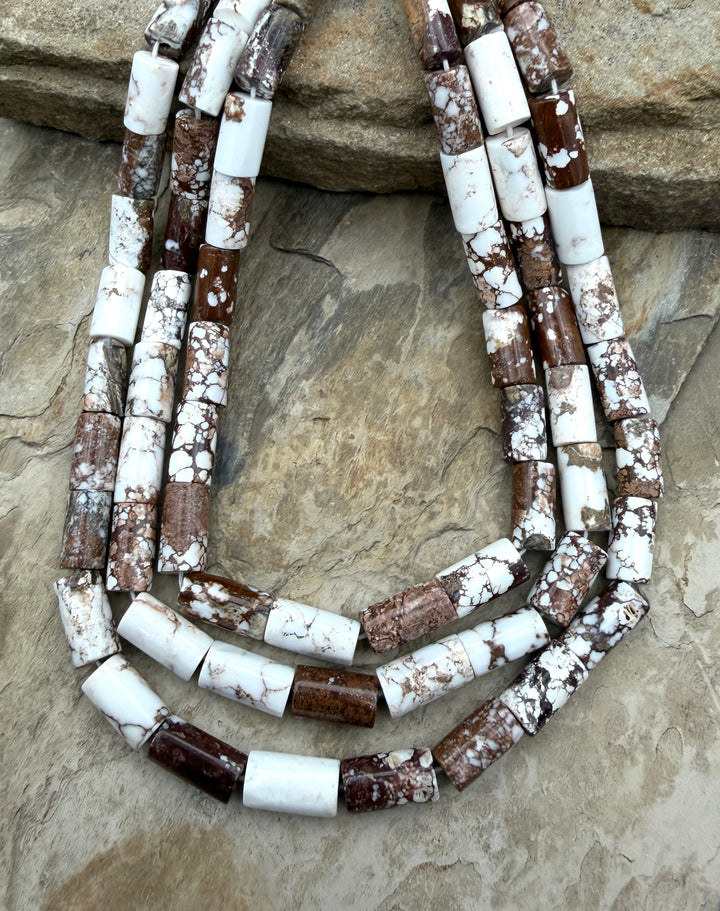 Arizona Wild Horse BIG Tube Beads 8x14mm ONE 16 Inch