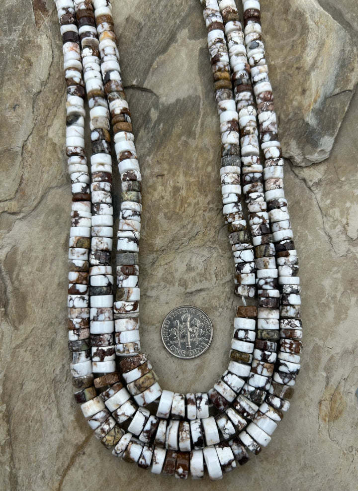 Arizona Wild Horse Graduated Heishi Beads 6-11mm ONE 16