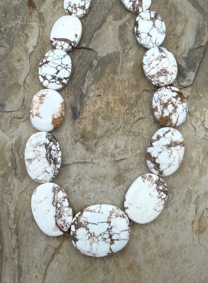 Arizona Wild Horse HUGE Graduated Oval Beads 14x18-30x37mm