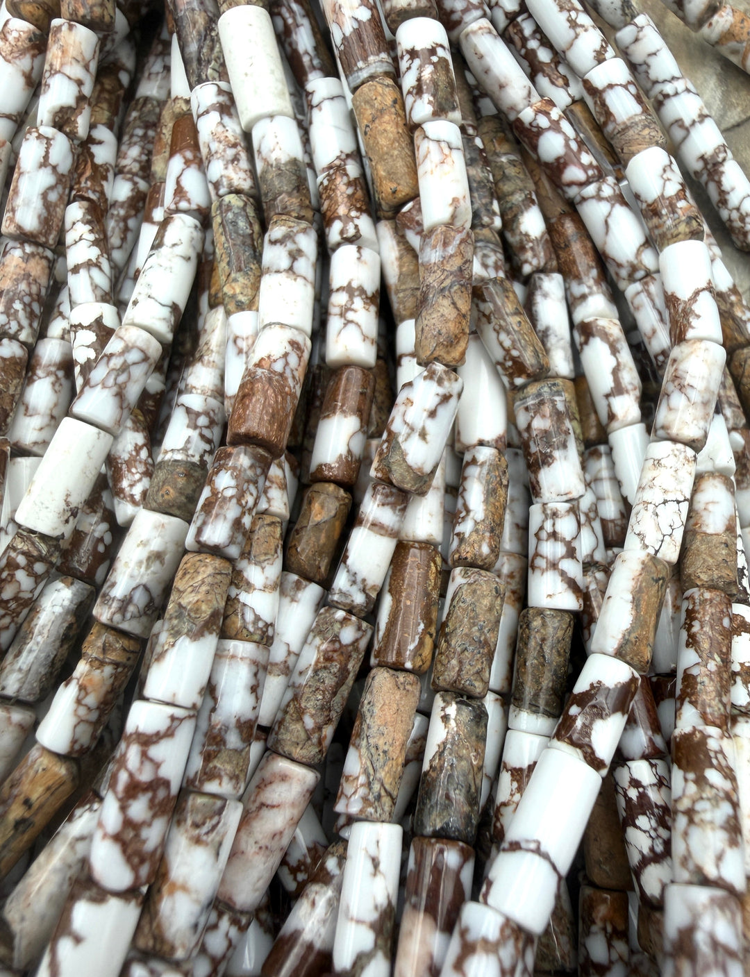 Arizona Wild Horse Tube Bead 4-10mm ONE 12 Inch