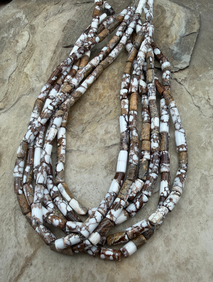 Arizona Wild Horse Tube Bead 4-10mm ONE 12 Inch