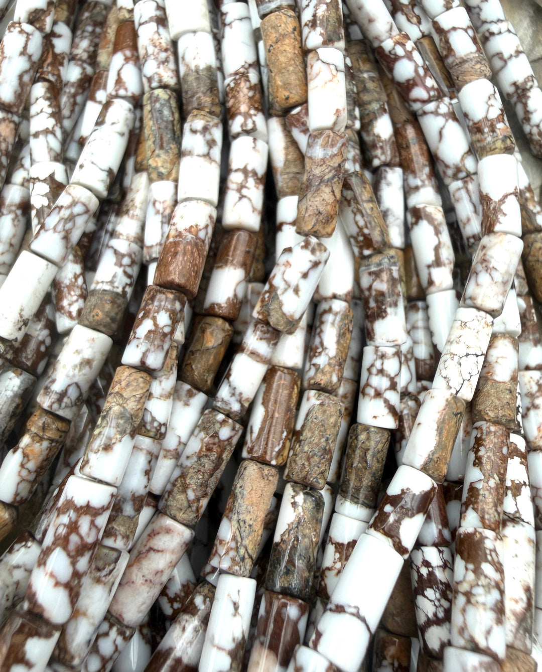 Arizona Wild Horse Tube Bead 4-10mm ONE 12 Inch