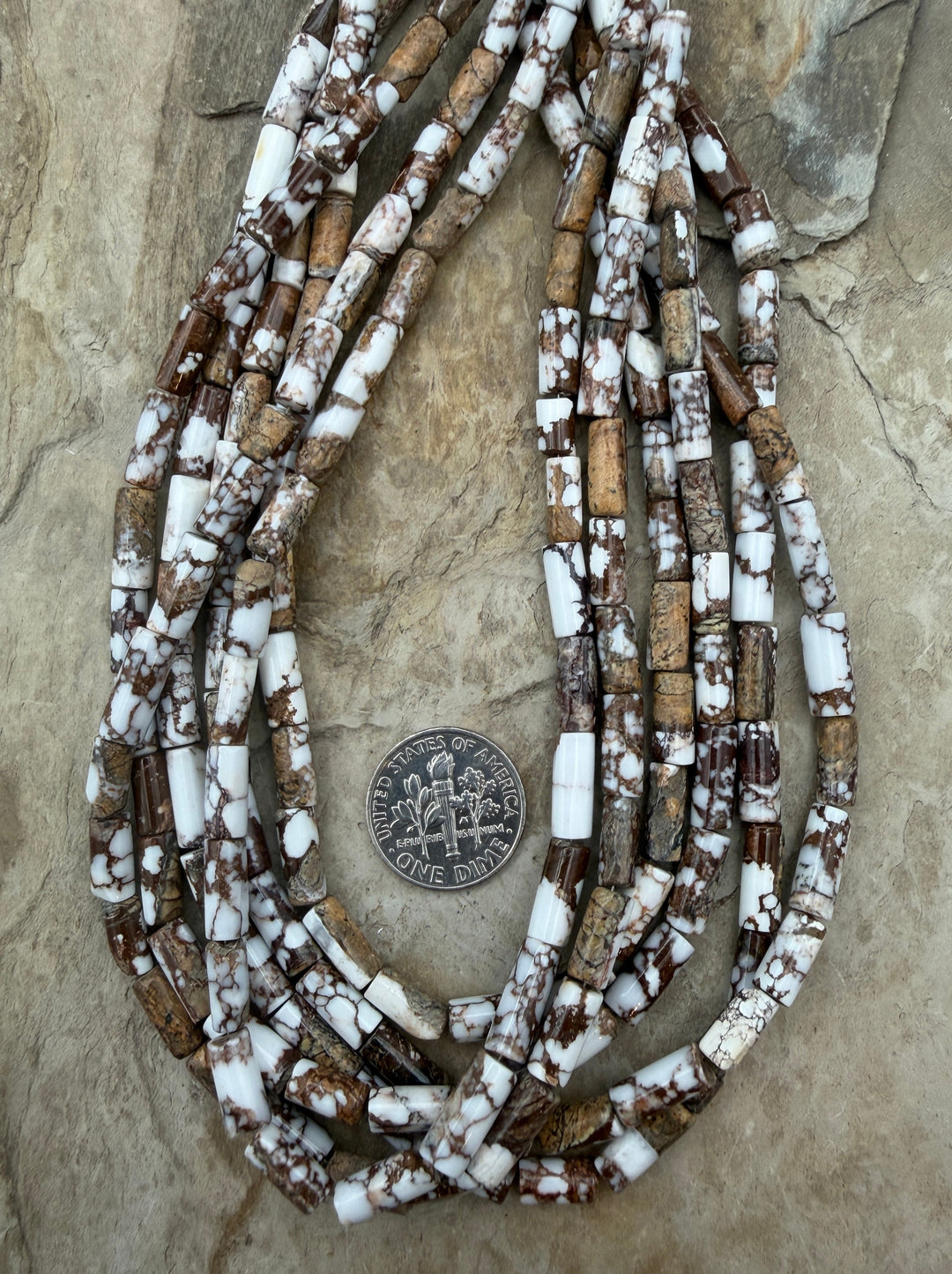 Arizona Wild Horse Tube Bead 4x10mm ONE 12 Inch